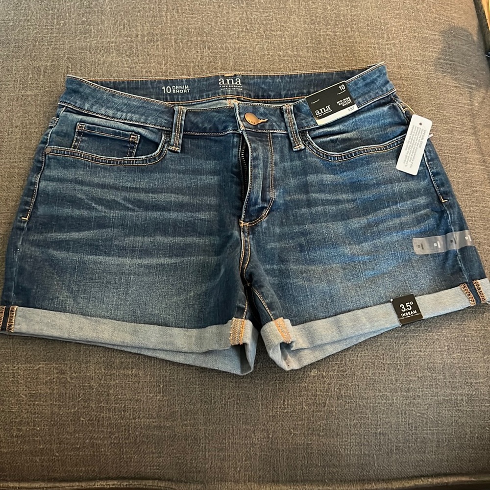 Ana Denim Shorts Size 10 NWT